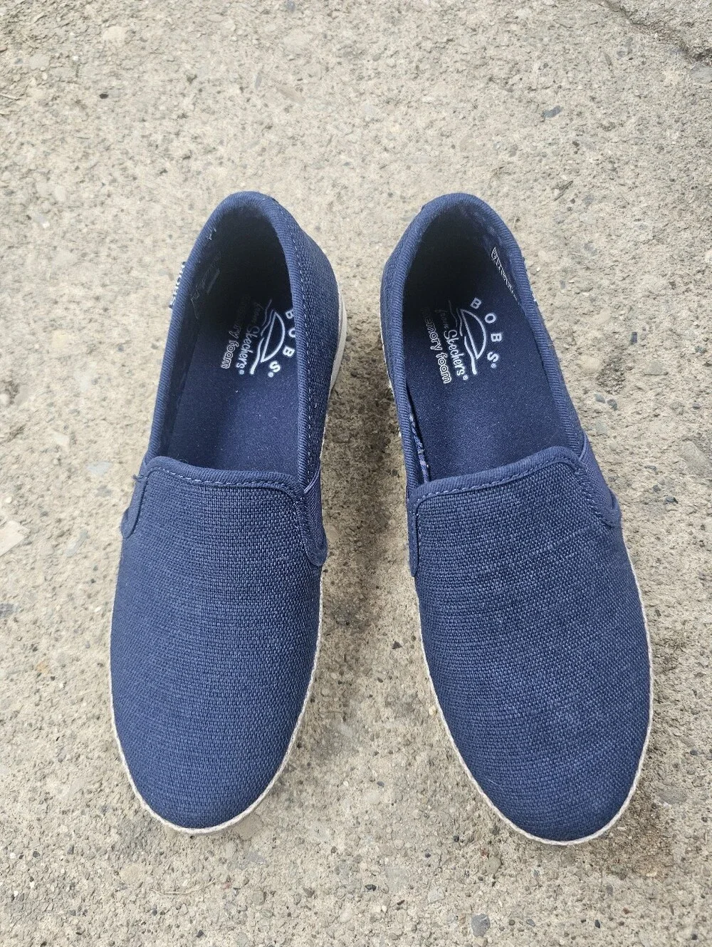 Women's Flexpadrille Lo Shiny Spritz Canvas Slip On Sz 7